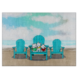 Tabla De Cortar KiniArt Beach Westies