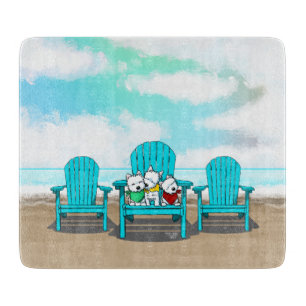 Tabla De Cortar KiniArt Beach Westies
