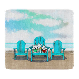 Tabla De Cortar KiniArt Beach Westies