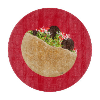 Tabla De Cortar KiniArt Falafel Sandwich