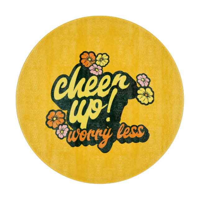 TABLA DE CORTAR KITCHEN CHEER UP WORRY LESS CUTTING BOARD  (Anverso)