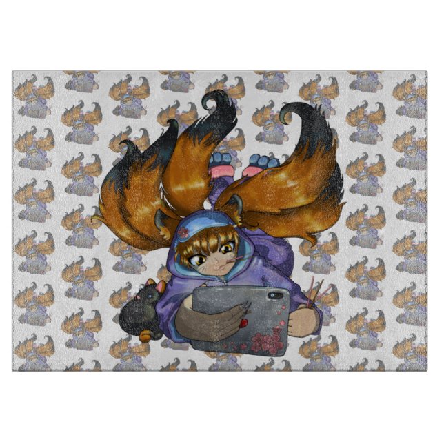 Tabla De Cortar Kitsune Life (Anverso)