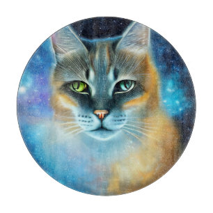 Tabla De Cortar Kitty cósmico
