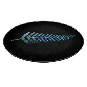 TABLA DE CORTAR KIWI NEW ZEALAND FERN PAUA