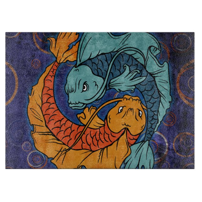 Tabla De Cortar Koi Fish (Anverso)