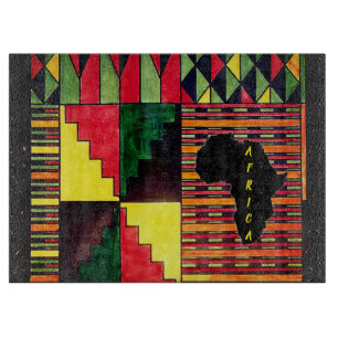 Tabla De Cortar Kwanzaa Glass Cutting Board