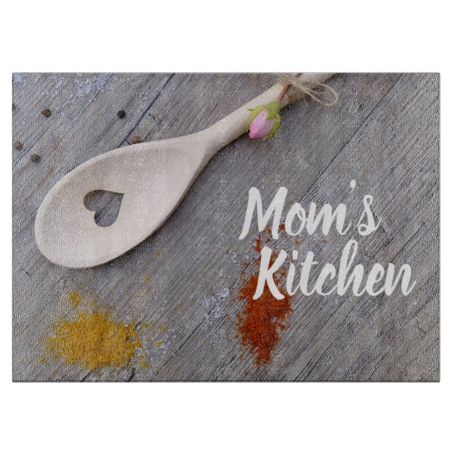 Tabla De Cortar La cocina de mamá (Anverso)