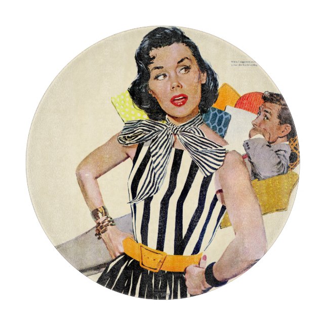 Tabla De Cortar La Dama Fue Insultada 2 (Anverso)