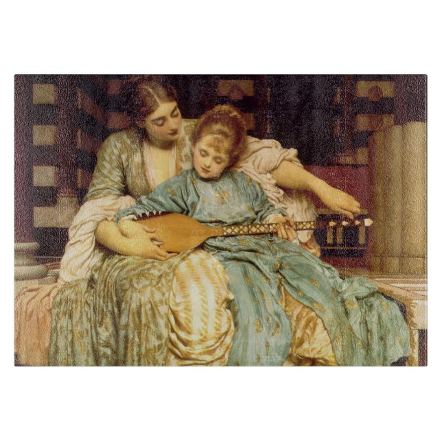 Tabla De Cortar La lección de música de Federico Leighton (Anverso)