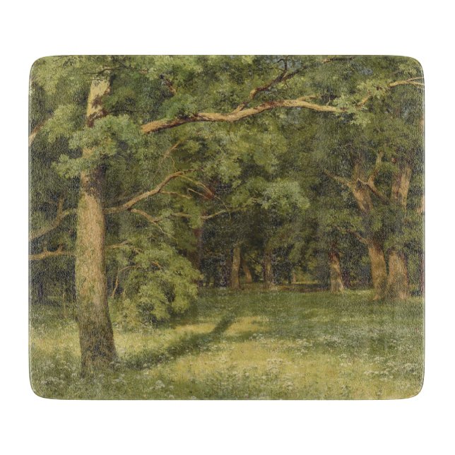 Tabla De Cortar La limpieza forestal (paisaje de Woodland) (Anverso)