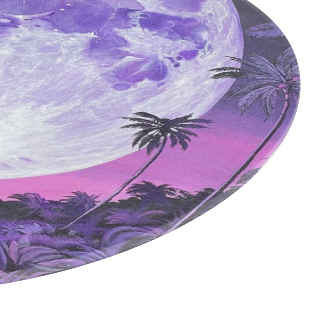 Tabla De Cortar "la luna imposible"- (Borde)