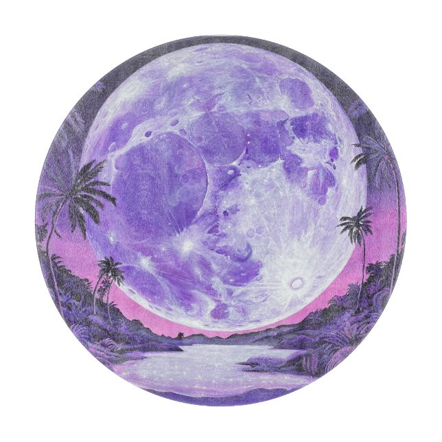 Tabla De Cortar "la luna imposible"- (Anverso)