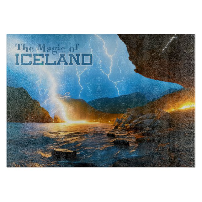 Tabla De Cortar La magia de Islandia (Anverso)