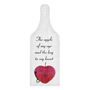 Tabla De Cortar La manzana de mi ojo y la llave de mi corazón
