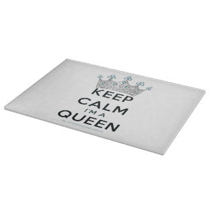 Tabla De Cortar La reina tranquila de SlipperyJoe's corona de plat