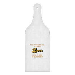 Tabla De Cortar La respuesta es siempre cerveza en una