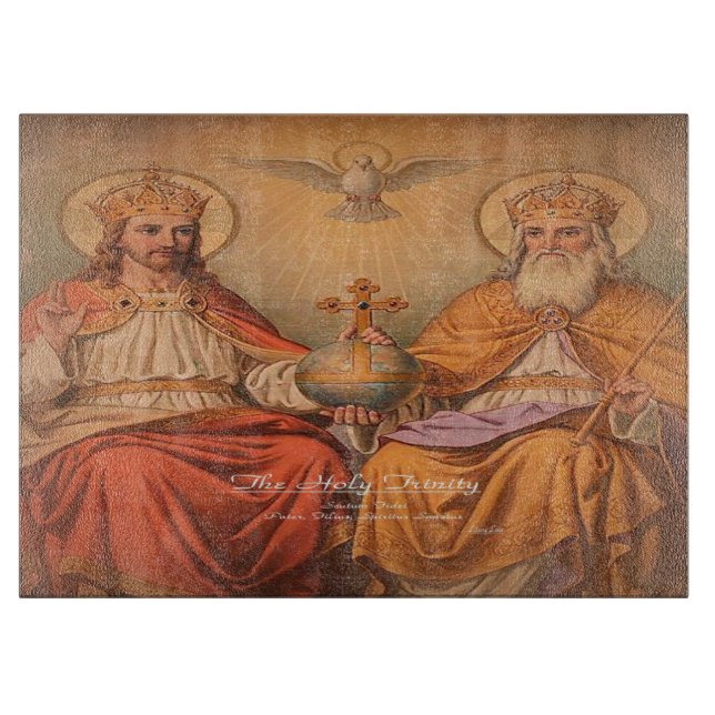 Tabla De Cortar La Santísima Trinidad (Anverso)