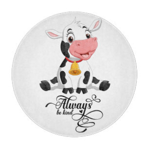 Tabla De Cortar La vaca bebé siempre es amable