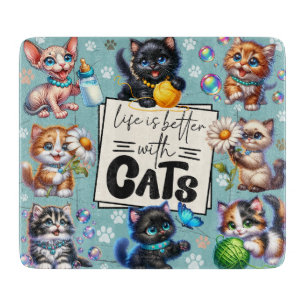 Tabla De Cortar La Vida Cuta Es Mejor Con Los Gatos