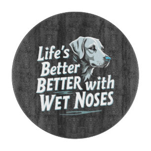 Tabla De Cortar La vida es mejor con los amantes del Mascota de la