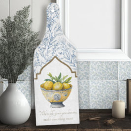 Tabla De Cortar La vida te da una cocina Inspiradora de la marina 