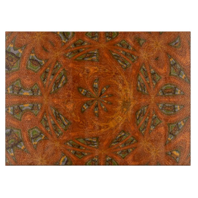 Tabla De Cortar Laberinto de Arte Abstracto (Anverso)