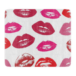 Tabla De Cortar Labios de Kissable (Labios de Besado, Labios Rojos