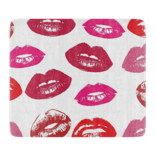 Tabla De Cortar Labios de Kissable (Labios de Besado, Labios Rojos