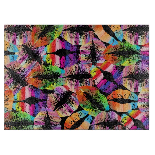 Tabla De Cortar Labios estilizados #23 (Anverso)