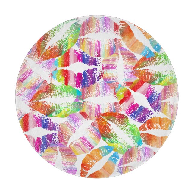 Tabla De Cortar Labios estilizados #25 (Anverso)