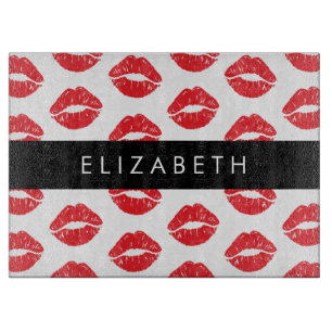 Tabla De Cortar Labios Rojos, Labios Rojos, Patrón De Labios, Su N