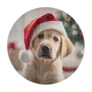 Tabla De Cortar Labrador Recuperador Navidades