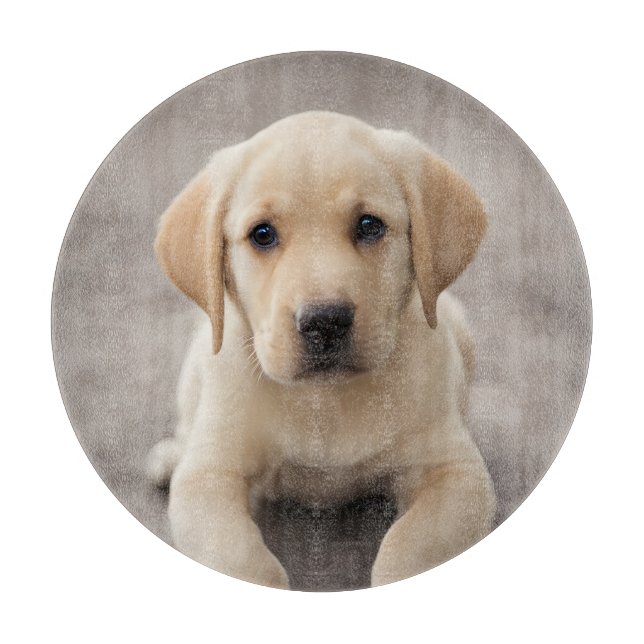 Tabla De Cortar Labrador Retriever Puppy (Anverso)