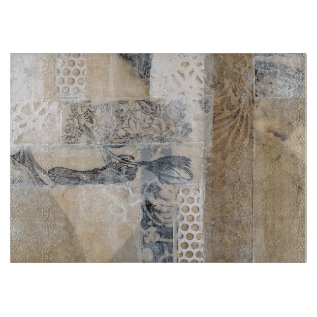 Tabla De Cortar Lace Collage I (Anverso)