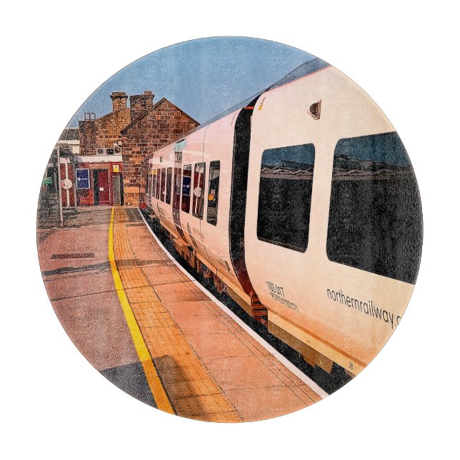 Tabla De Cortar Lado de un tren (Anverso)