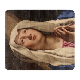 Tabla De Cortar Lady Madonna Praying (Virgen María) (Arte Cristian