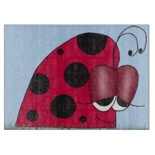 Tabla De Cortar Ladybug gracioso y eufórico