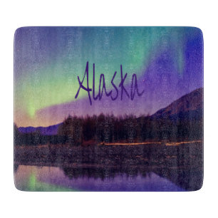 Tabla De Cortar Lago Alaska Northern Lights
