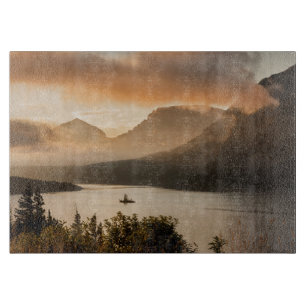 Tabla De Cortar Lago St. Mary  Parque Nacional Glacier, Montana