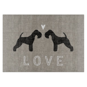 Tabla De Cortar Lakeland Terrier Silhouettes Love