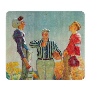 Tabla De Cortar Lanzamiento de la moneda de Norman Rockwell