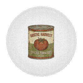 Tabla De Cortar Lata de Tomate Sazonado Rústico Vintage