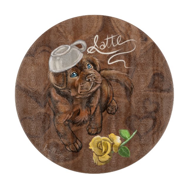 Tabla De Cortar Latte de Chocolate Lab (Anverso)