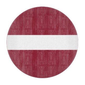 Tabla De Cortar Latvia Flag Emblem