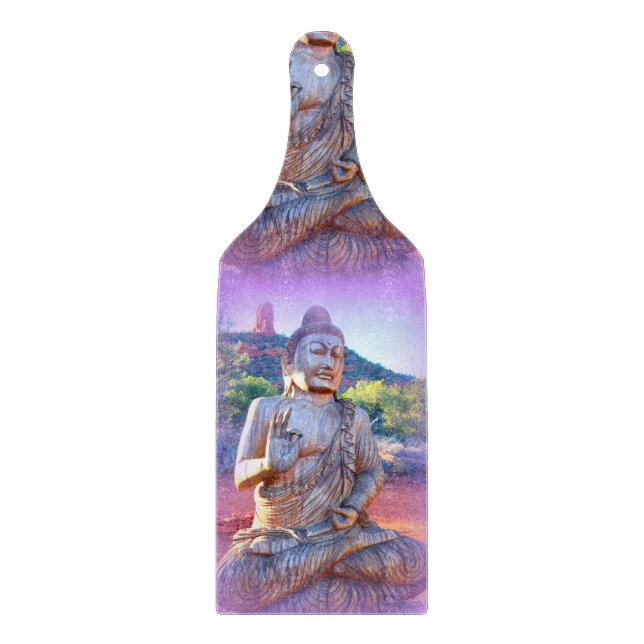 Tabla De Cortar lavender aura Buddha (Anverso)