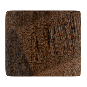 Tabla De Cortar LavishlyOn Color negro marrón texturizado en bloq