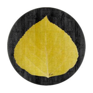 Tabla De Cortar Leaf amarillo #5