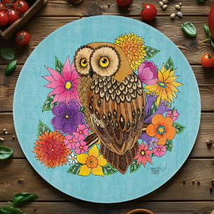 Tabla De Cortar Lechuza Bouquet