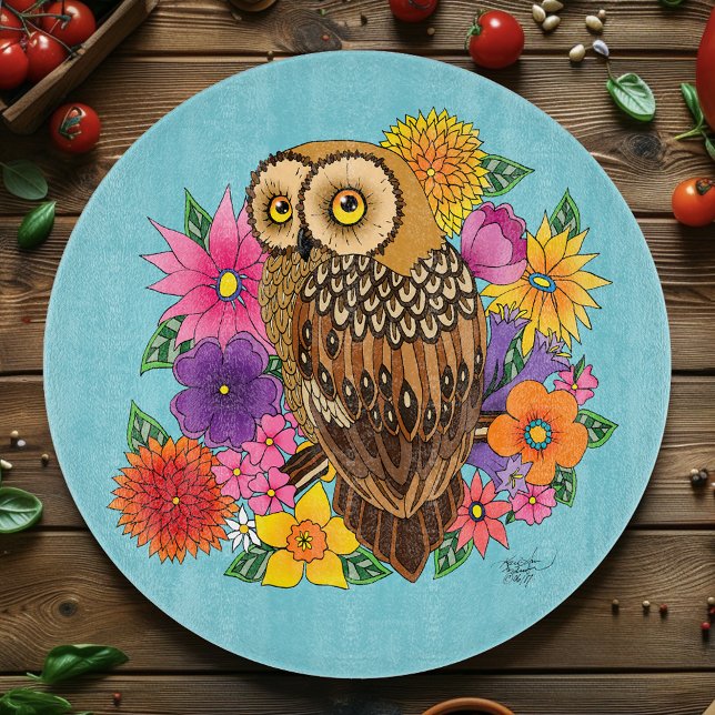 Tabla De Cortar Lechuza Bouquet (Subido por el creador)