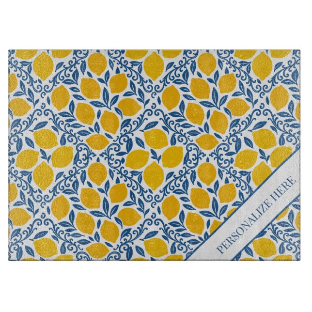 Tabla De Cortar Lemon Rustic Farmhouse French Country (Anverso)